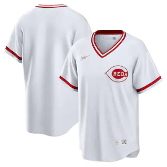 mens nike white cincinnati reds home cooperstown collection